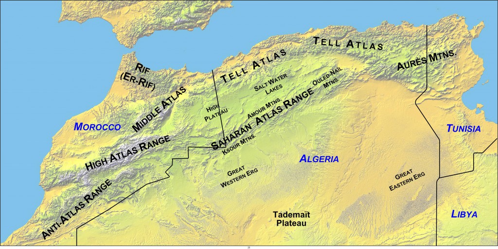 Atlas bjergene i det nordlige Afrika